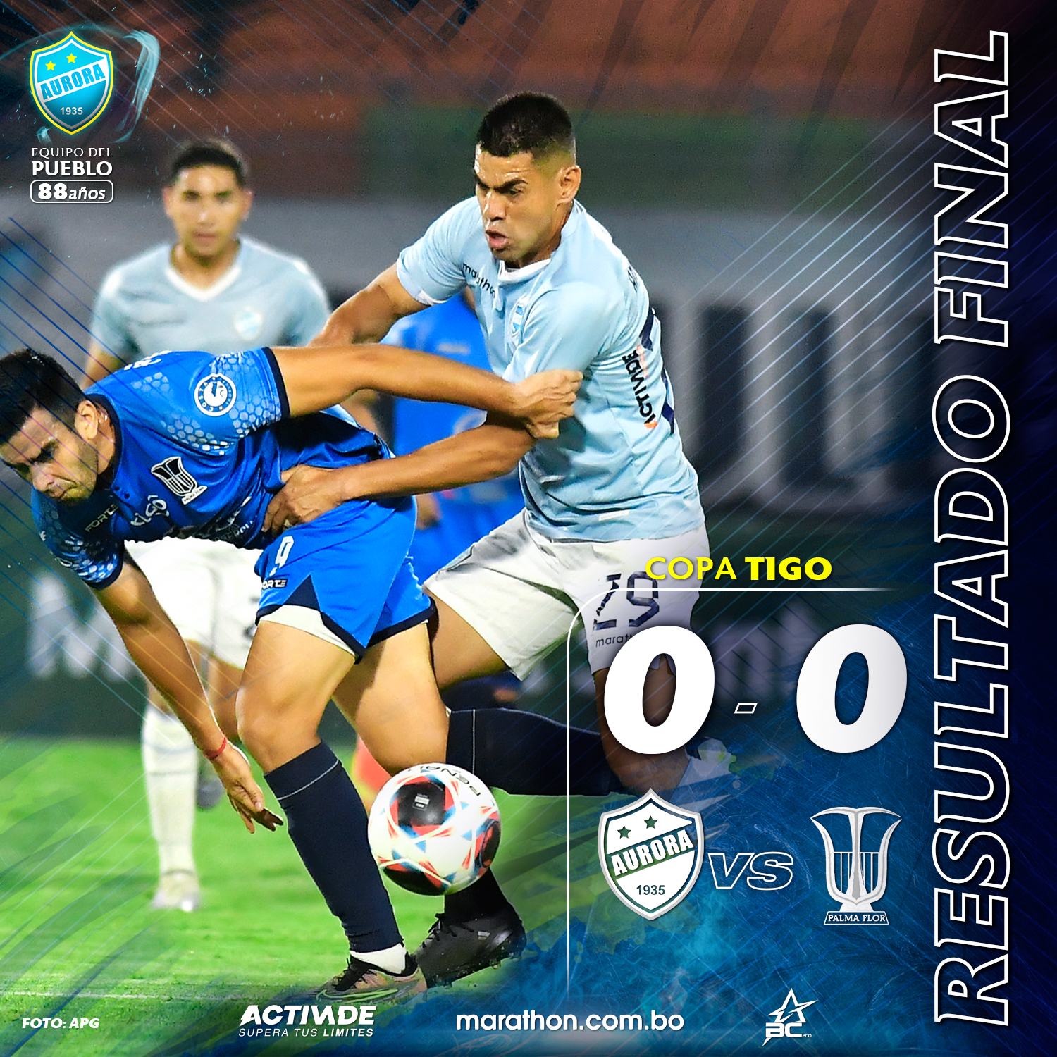 Club Aurora vs Palmaflor Copa División Profesional